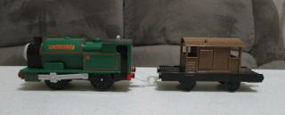 Motorized Peter Sam W/ Brown Brakevan T4643 For Thomas And Friends Trackmaster