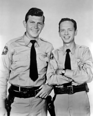 Andy Griffith Show Andy Griffith & Barney Fife Don Knotts Glossy 8x10 Photo