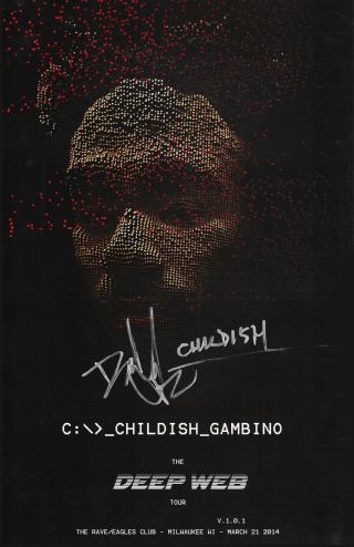 Childish Gambino Autographed Poster Reprint