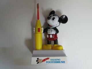 Vintage Walt Disney Mickey Mouse Talking Toothbrush