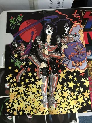 Kiss Vintage Ace Frehley Solo Lp Insert Poster.