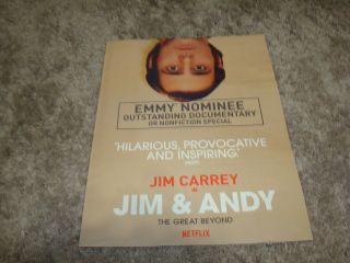 Jim Carrey In Jim & Andy Kaufman The Great Beyond Emmy Ad & Versace Darren Criss