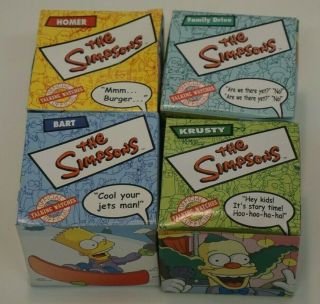 The Simpsons Watches - Burger King 2002 Bart,  Krusty,  Homer & Family Drive