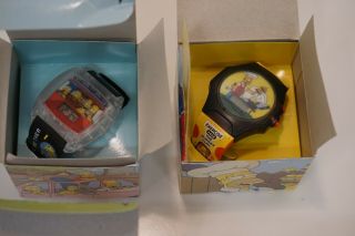 The Simpsons Watches - Burger King 2002 Bart,  Krusty,  Homer & Family Drive 3