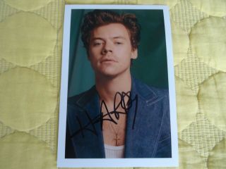 Harry Styles Hand Signed Photo Rare One Direction Fine Line Kiwi Sweet Creature