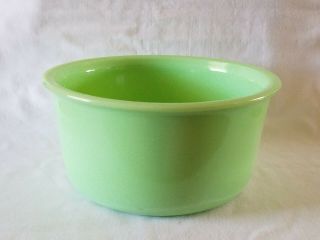 Vintage Large 9” Heavy Jadeite Green Glass Mixer Mixing Bowl Unmarked