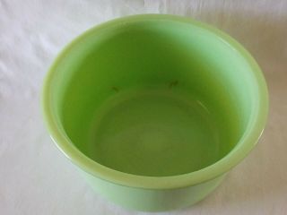 Vintage Large 9” Heavy Jadeite Green Glass Mixer Mixing Bowl Unmarked 2