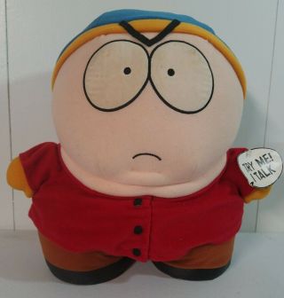Vintage Rare 12 " South Park Talking Cartman Plush Toy Doll Figure Fun 4 All1998