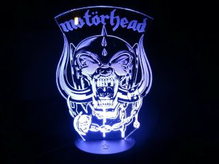 Motorhead Acrylic Engraved Led Lamp