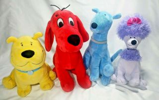 Clifford The Big Red Dog 4pc Stuffed Plush Cleo T - Bone Mac Kohl’s Cares 2016 Dog