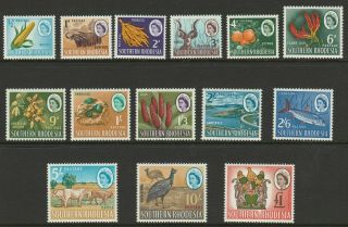 Southern Rhodesia 1964 Definitive To £1 Immaculate Mnh