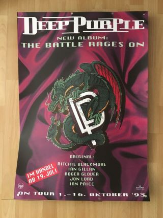 Deep Purple : Battle Rages On,  German Promo Poster 1993