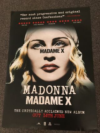 Madonna - Madame X Album - Music Promo Poster - Official Issue - Memorabilia