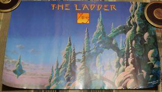 Yes " The Ladder " U.  S.  Promo Poster Roger Dean Artwork,  Classic Rock Music 11x17