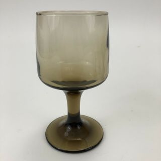 Vintage Libbey Tawney Accent Mid Century Wine Stem Cocktail Brandy Glasses 5 Set 2