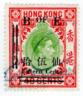 (i.  B) Hong Kong Revenue : Bill Of Exchange 15c On 40c Op