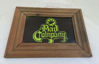 Vintage Bad Company Band Carnival Boardwalk Prize Foil Art 11.  5x8.  5” Pot Drugs