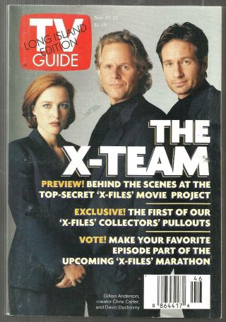 Tv Guide - 11/1997 - The X - Files - Ving Rhames - James A Michener - York Metro Edition