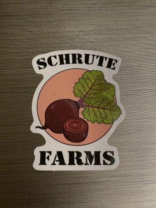 The Office || Schrute Farms Beet Funny Sticker