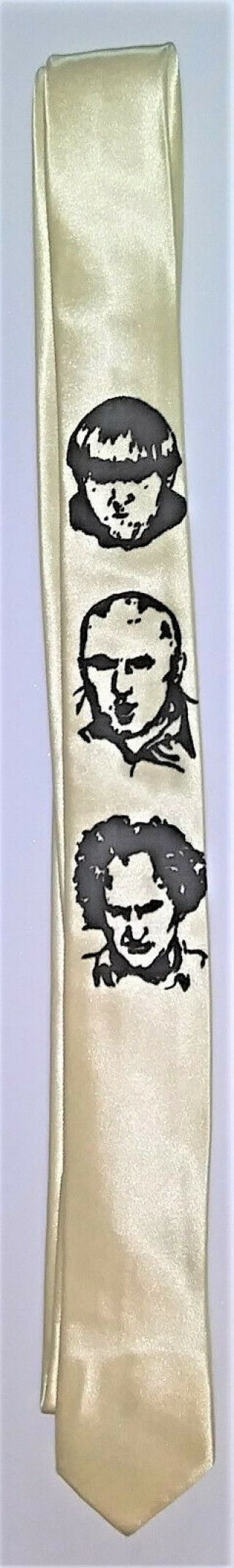 “the Three Stooges” (moe & Curly Howard & Larry Fine) Thin Novelty Dress Necktie