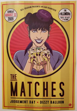 Bill Graham Presents.  The Matches.  Judgement Day.  Dizzy Balloon.  Poster