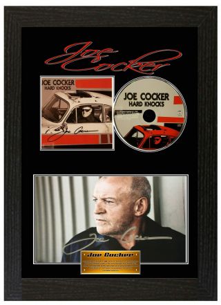 Joe Cocker Signed Framed Poster Display Disc Cd Collectors Picture