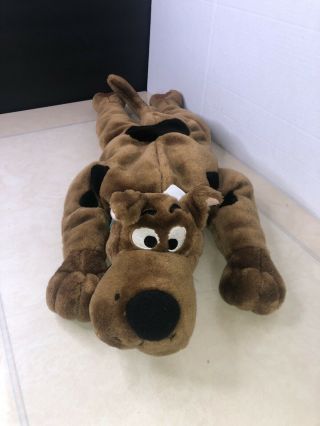 Talking Large 26 " Scooby Doo Laying Floppy Plush Pillow 2000 Equity