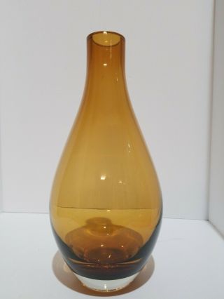 Hand Blown Art Glass amber 9 