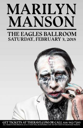 Marilyn Manson Concert Poster Reprint (no Autograph)