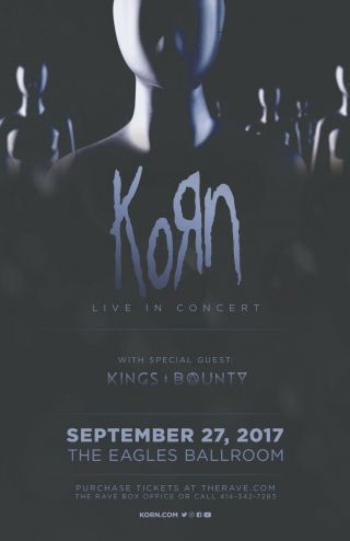 Korn Concert Poster Reprint (no Autograph)