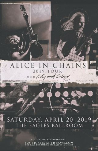 Alice In Chains Concert Poster Reprint (no Autograph)
