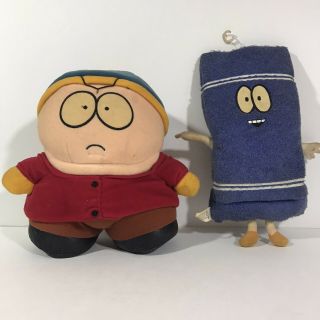 Towelie & Cartman South Park Plush Doll Talking Fun4all 2002 -
