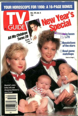 Tv Guide - 12/989 - All My Children - Susan Lucci - Southeast,  Pa Edition