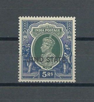 India/jind 1937 - 38 Sg 123 Mnh Cat £32