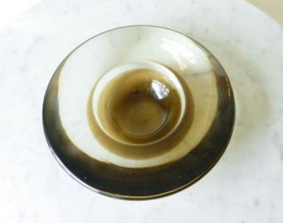 Mid Century PER LUTKEN for Holmegaard Smoke Glass Vase Bowl Modern Denmark 3
