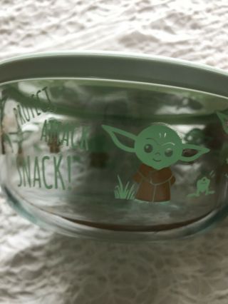 Star Wars The Child Baby Yoda Limited Edition Pyrex 4 Cups Snack Bowl 3