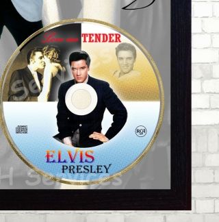 Love Me Tender Elvis Presley SIGNED FRAMED PHOTO CD Disc Perfect gift 2 2