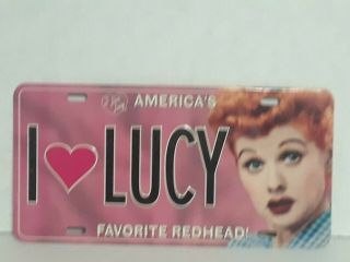 I Love Lucy,  License Plate - Lucille Ball