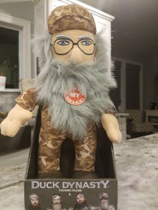 A&e Duck Dynasty Uncle Si Robertson Squeeze My Belly Talking Plush Toy Doll 8 "