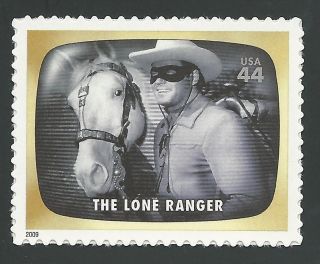 The Lone Ranger Clayton Moore Jay Silverheels Tonto Horse Silver Tv Stamp