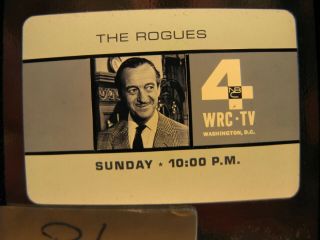 " The Rogues " David Niven Vintage Nbc Promo Adventure,  Comedy,  Crime Show Orig