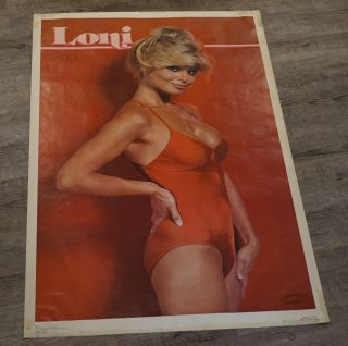 1978 Loni Anderson Swimsuit Poster 23 " X 35 " - Klaymax Productions Inc.