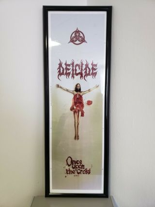 DEICIDE ONCE UPON THE CROSS (SKATEBOARD) HEAT TRANFER death metal poster morbid 2