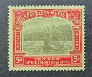 Nystamps British St.  Kitts Nevis Stamp 63 Og H $98