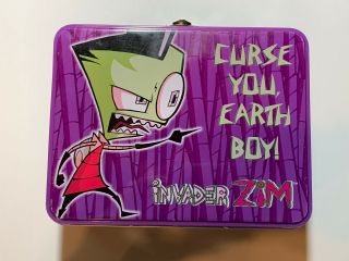 Invader Zim Metal Lunch Box Rare Collectible