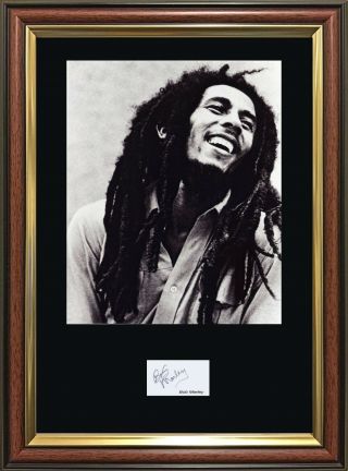 Bob Marley Signature - Quality Framed Photo - Multi - Variation Listing.