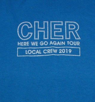 Cher Crew Only T Shirt Xl Audio Roadie Stagehand Iatse 2019