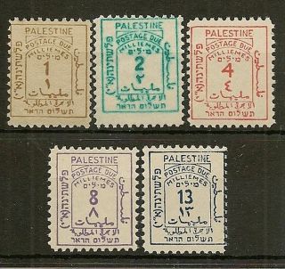 Palestine 1923 Postage Due Sgd1/5 Mnh