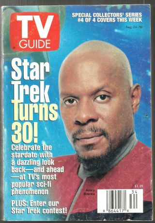 Tv Guide - 8/1996 - Star Trek - Avery Brooks - Chicago Metro Edition