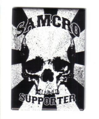 Sons Of Anarchy Tv Series Samcro Supporter Logo Refrigerator Magnet,